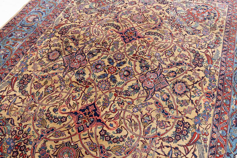 A semi-antique Sarouk carpet, approximately 322 x 240-245 cm.