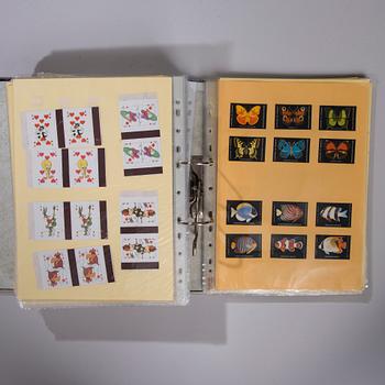 TÄNDSTICKSETIKETTER, ca 1700 st, finska, 1900-tal.