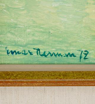 EINAR NERMAN, olja på pannå. Sign o dat 72.