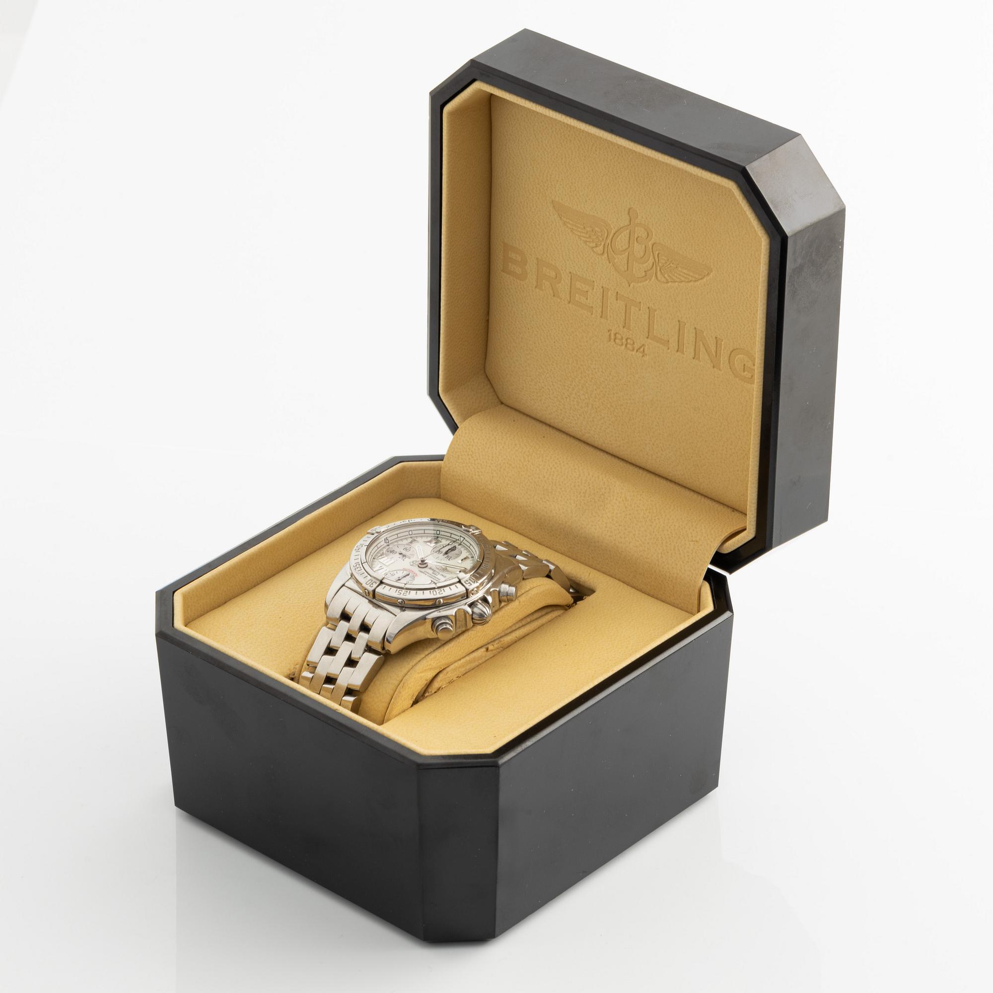 Breitling, Chrono Cockpit, wristwatch, chronograph, 39 mm.