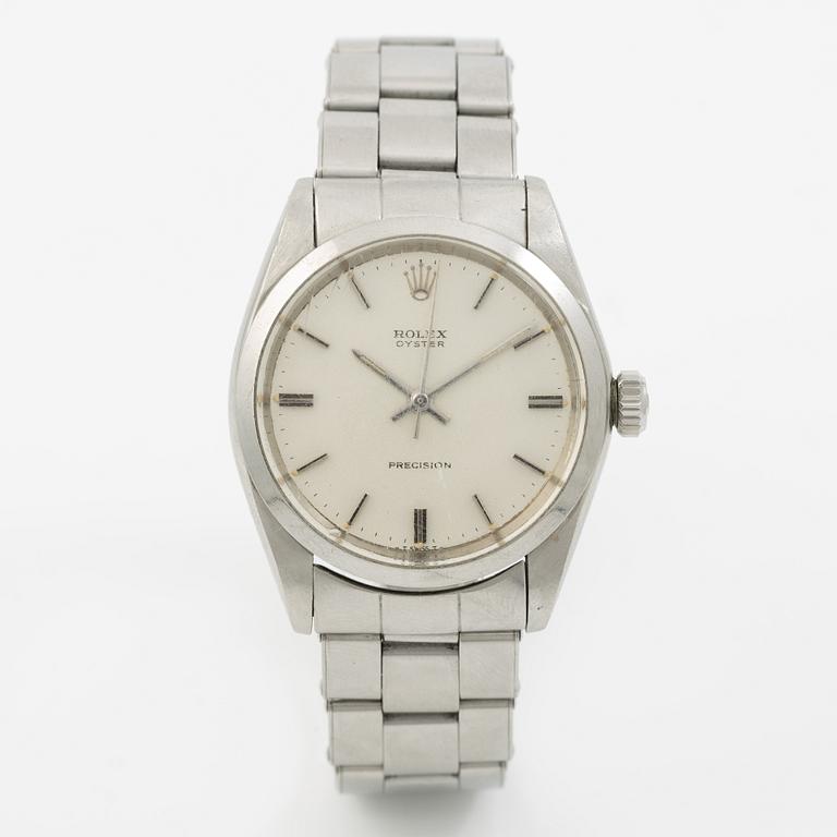Rolex, Oyster, Precision, wristwatch, 34,5 mm.
