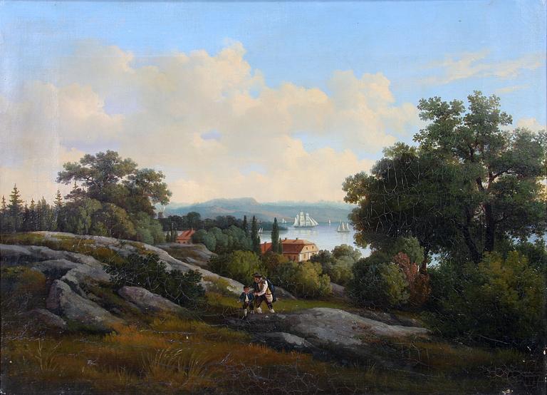 GUSTAV WILHELM PALM, olja på duk. Sign.