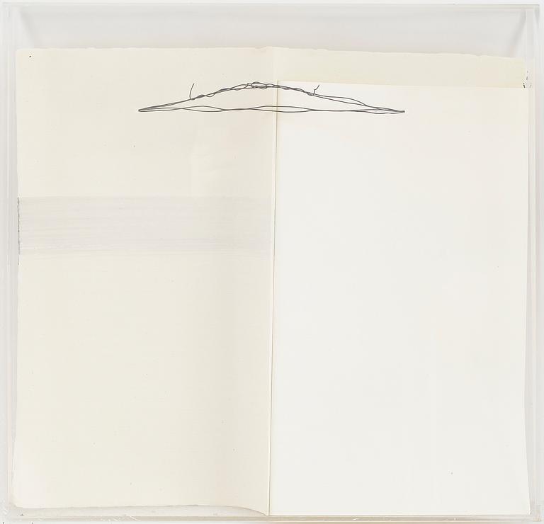 RUNE HAGBERG, "Stråk", blandteknik på papper,  numrerad XX,  monogramsignerad och daterad 1989 á tergo.