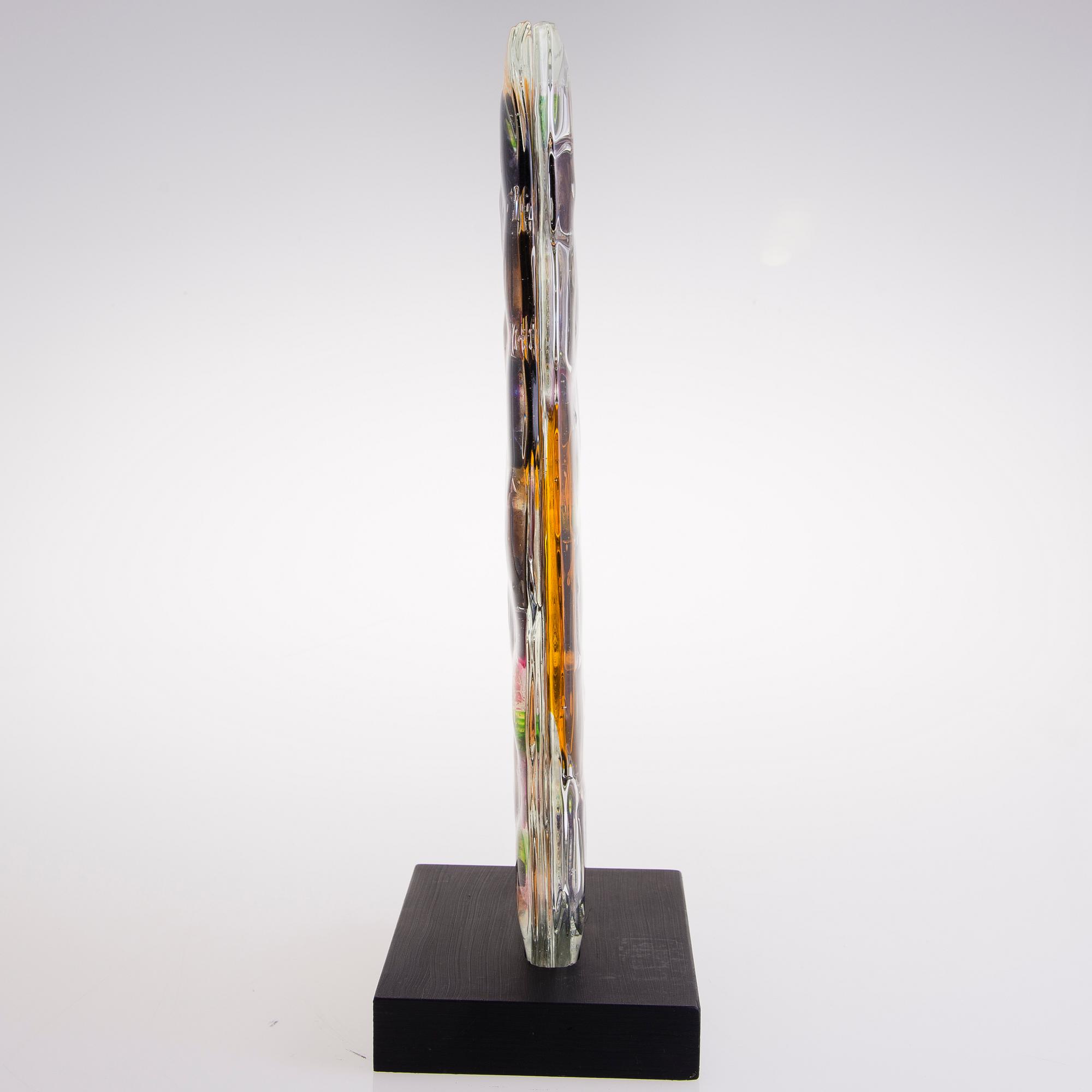PAULI PARTANEN, glasskulptur, signerad Pauli Partanen -13.