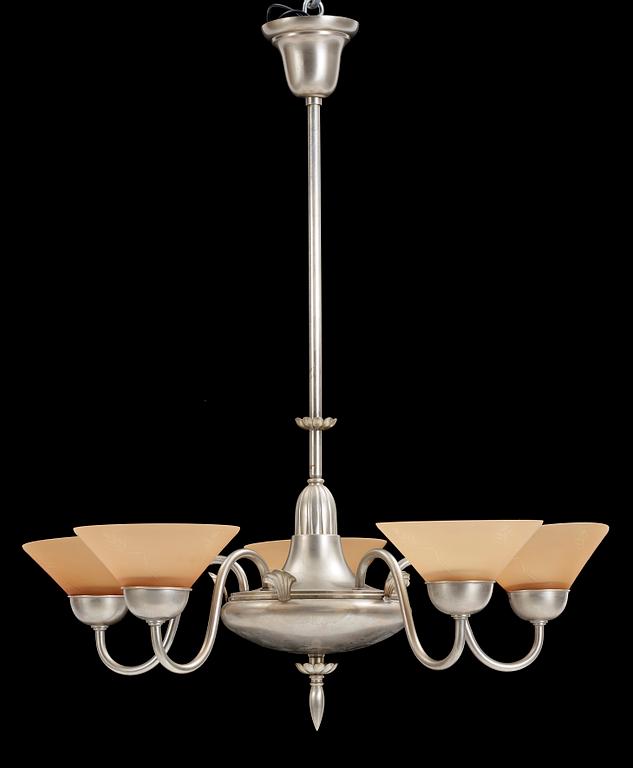 TAKLAMPA, 1900-talets första hälft. Höjd ca 68 cm.
