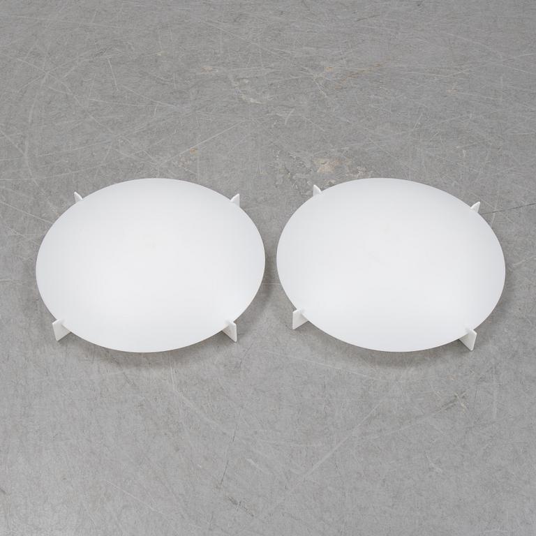 A pair of 'Plafo' ceiling lamps by Uno & Östern Kristiansson, Luxus, second half of the 20th century.