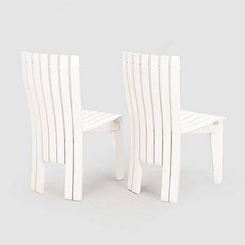Alvar & Aino Aalto, Four 'Aurinko' (Sun-serial) garden chairs, model 910  for O.Y. Huonekalu- ja Rakennustyötehdas A.B. 1957.
