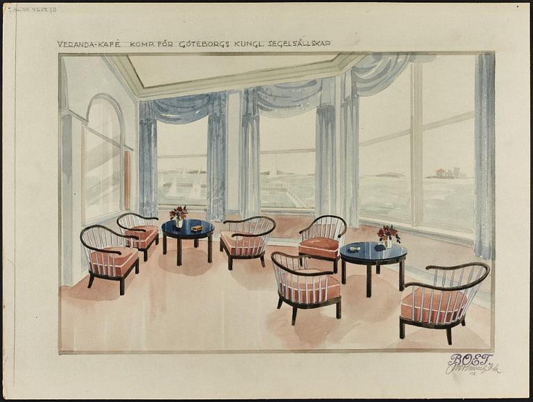 Otto Schulz, a pair of armchairs, Boet, Gothenburg 1930s-40s.