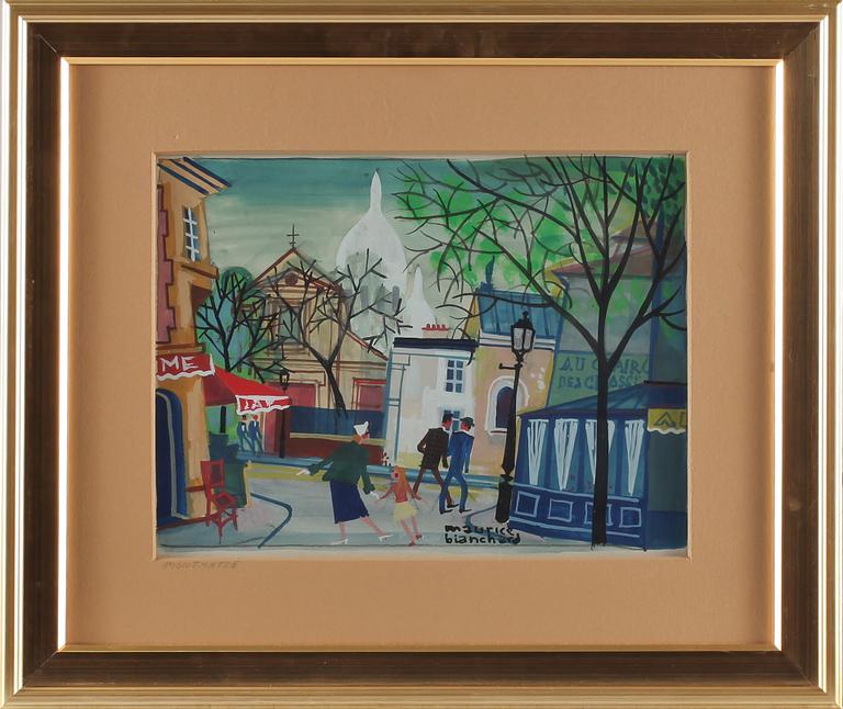 MAURICE BLANCHARD, blandteknik, signerad.