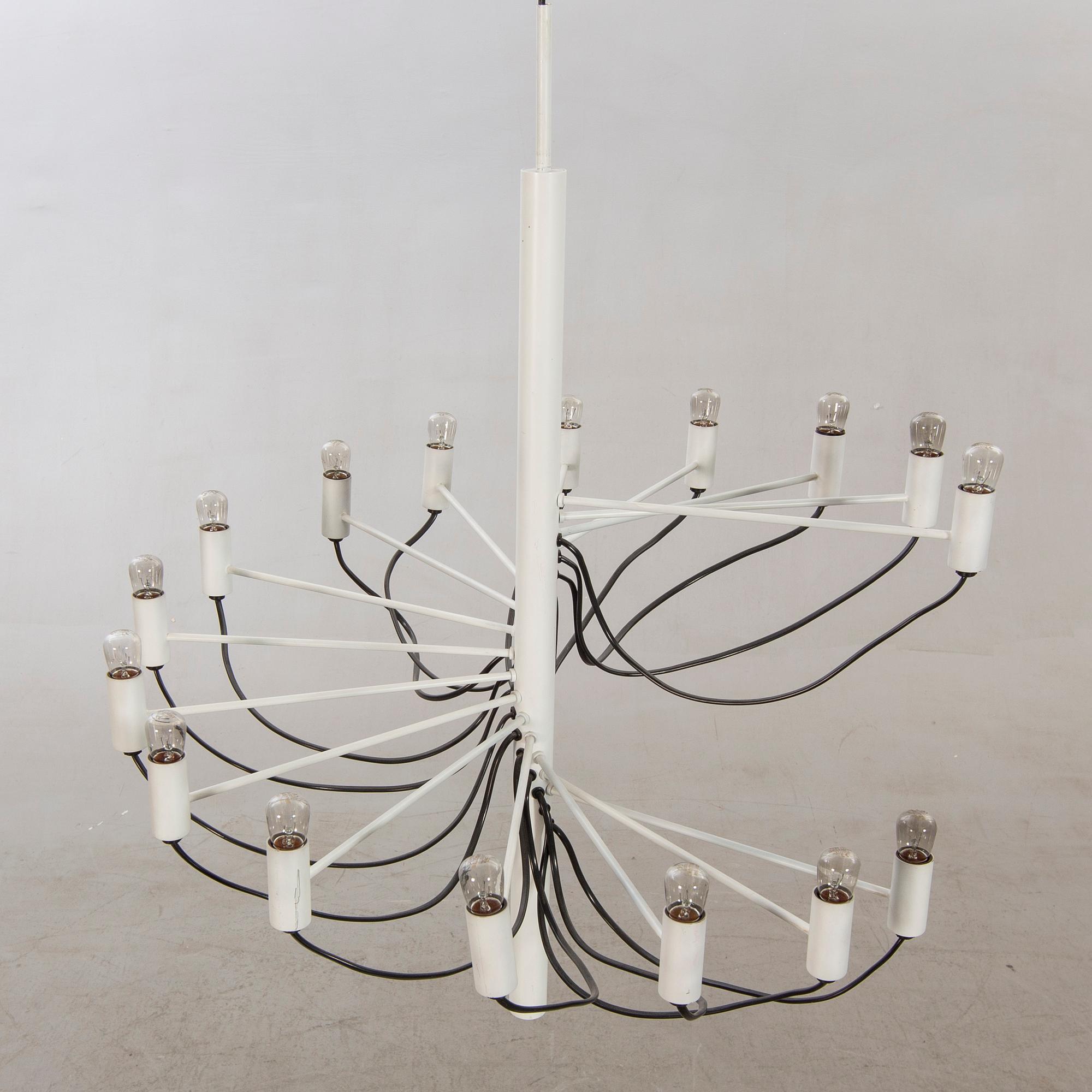 Ceiling lamp, metal, Probably Germany, 1970s-80s.