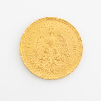 Guldmynt, Mexico, 50 pesos, 1821 1846.