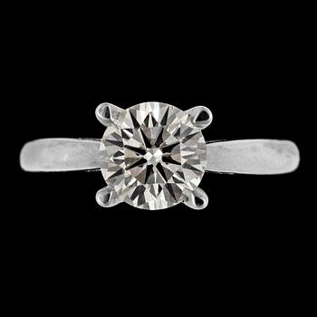 1146. A brilliant cut diamond ring, app. 1.40 cts.