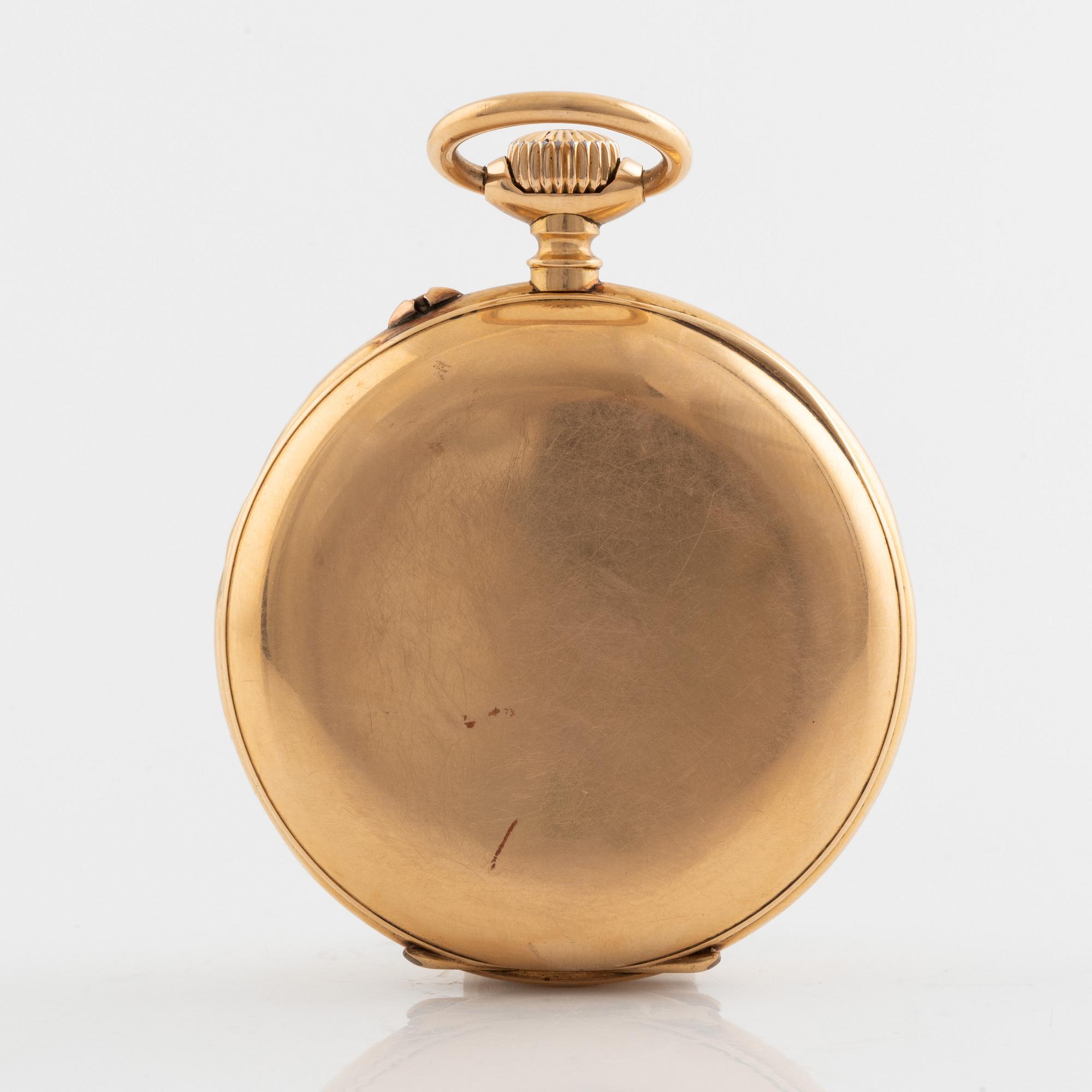 Halda, fickur, 18K guld, 50 mm.