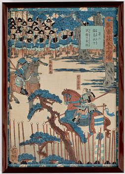 TRÄSNITT, 3 st, Japan, 1800-tal.