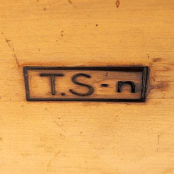Side table, executed by cabinetmaker Torsten Schollin, mid-20th century.
