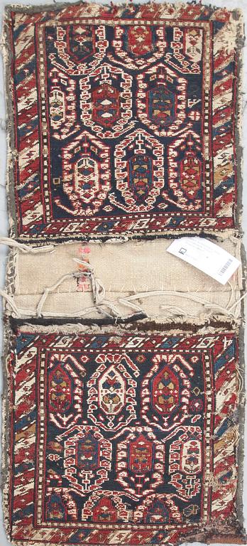 NOMADSÄCK, antik, soumakteknik, möjligen Shasavan, 86x38.