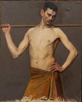 Arvid Werner Sundblad, Standing athlete.