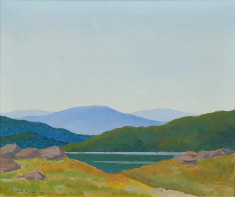 VÄINÖ TIGER, öljy kankaalle, signeerattu ja päivätty -50.