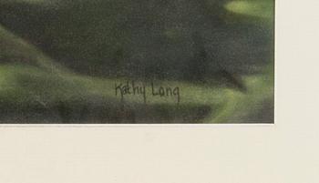 KATHY LONG, pastell, signerad.