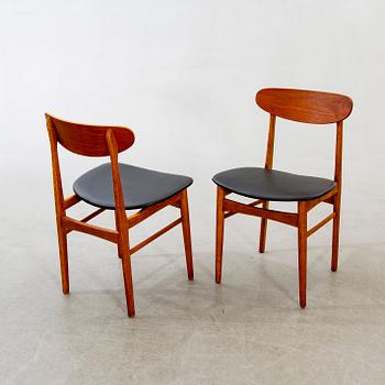 Stolar, 4 st, Danmark, 1950-60-tal.