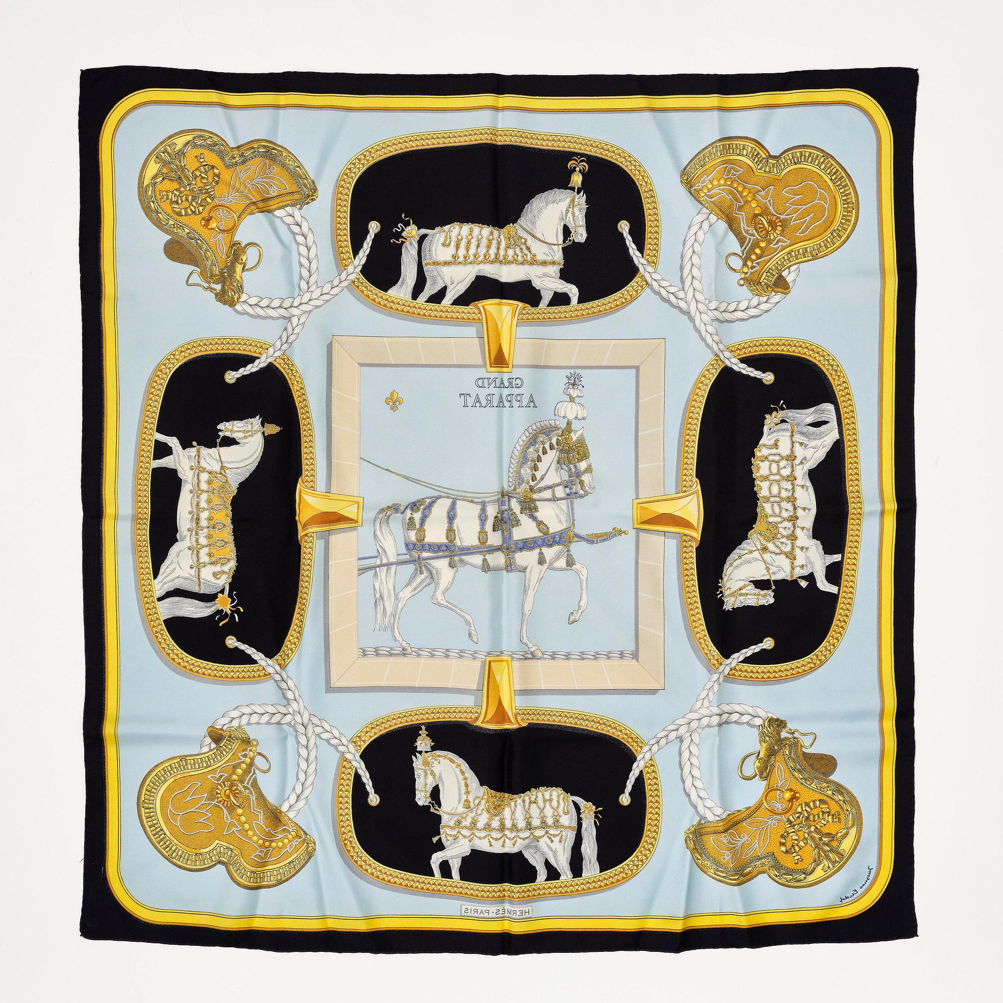 Hermès, scarf, “Grand Apparat”.