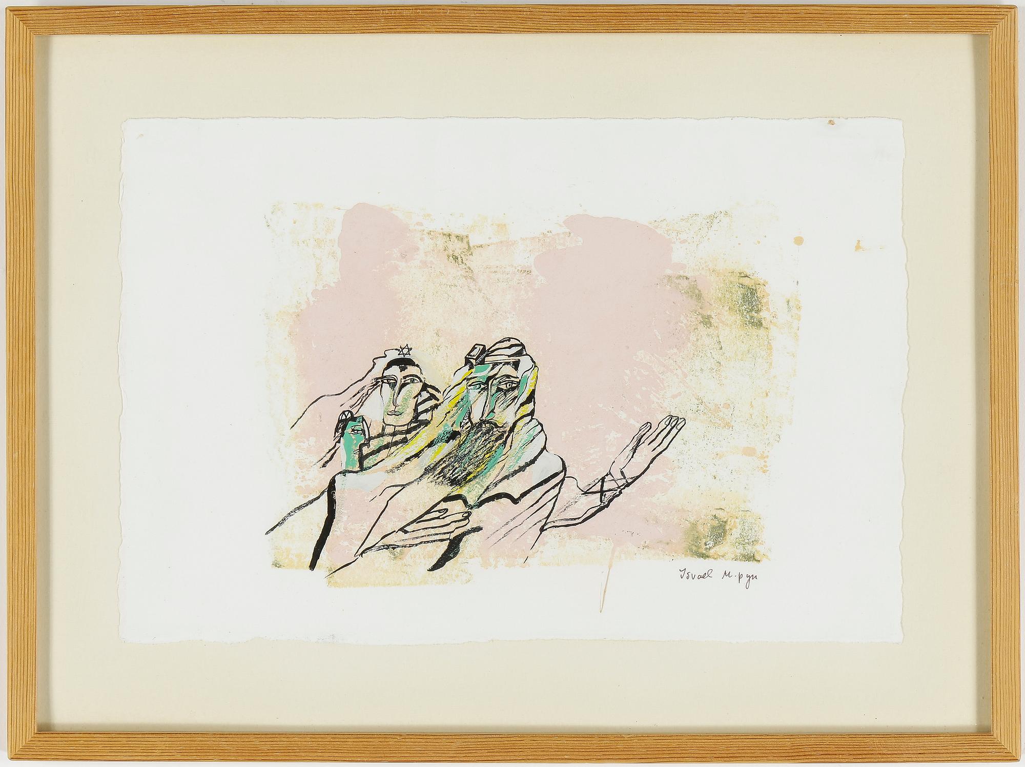 MADELEINE PYK, gouache på papper, signerad.