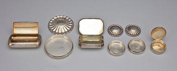 DOSOR, silver, 6 st, bland annat GAB, Stockholm 1937.  Tot vikt ca 243g.