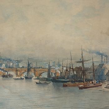 Edwin Toovey, watercolour, signed and dated 1883-4.