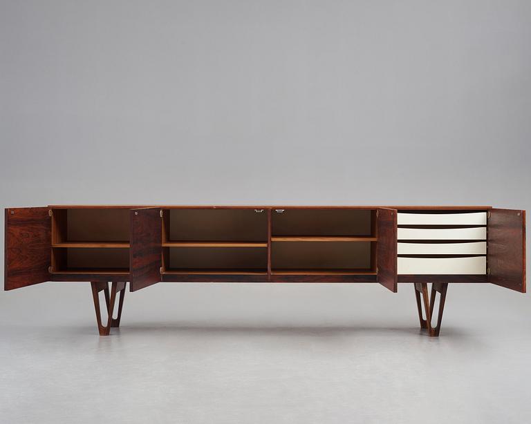 Ib Kofod-Larsen, a rosewood sideboard, Seffle, Sweden 1960's.