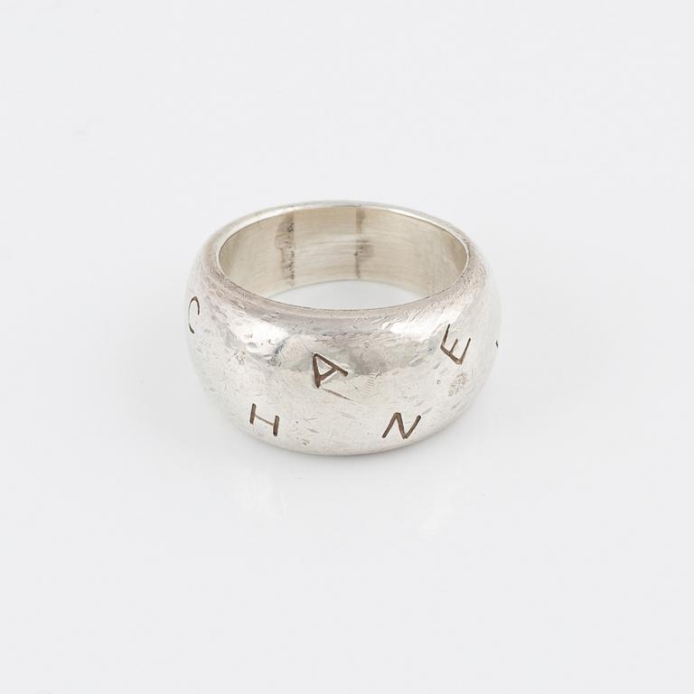 Chanel, ring, sterlingsilver.