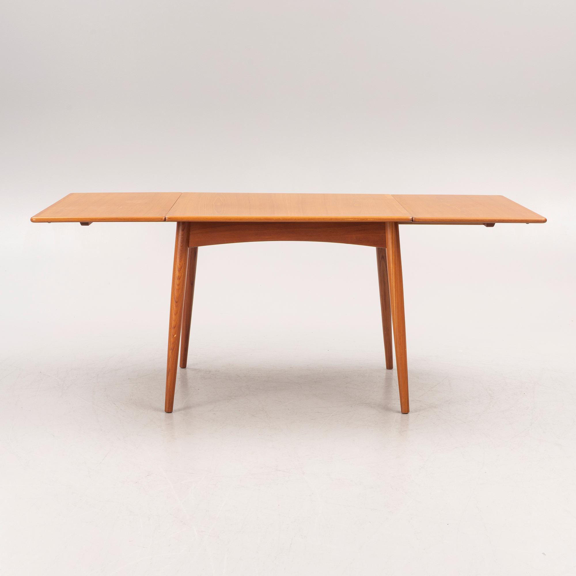 Hans J Wegner, dining table with leaves, "AT-313", Andreas Tuck, Denmark.