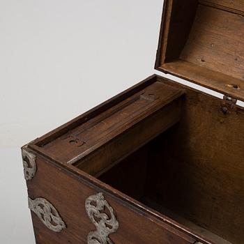 A Baroque chest, dated 1777.