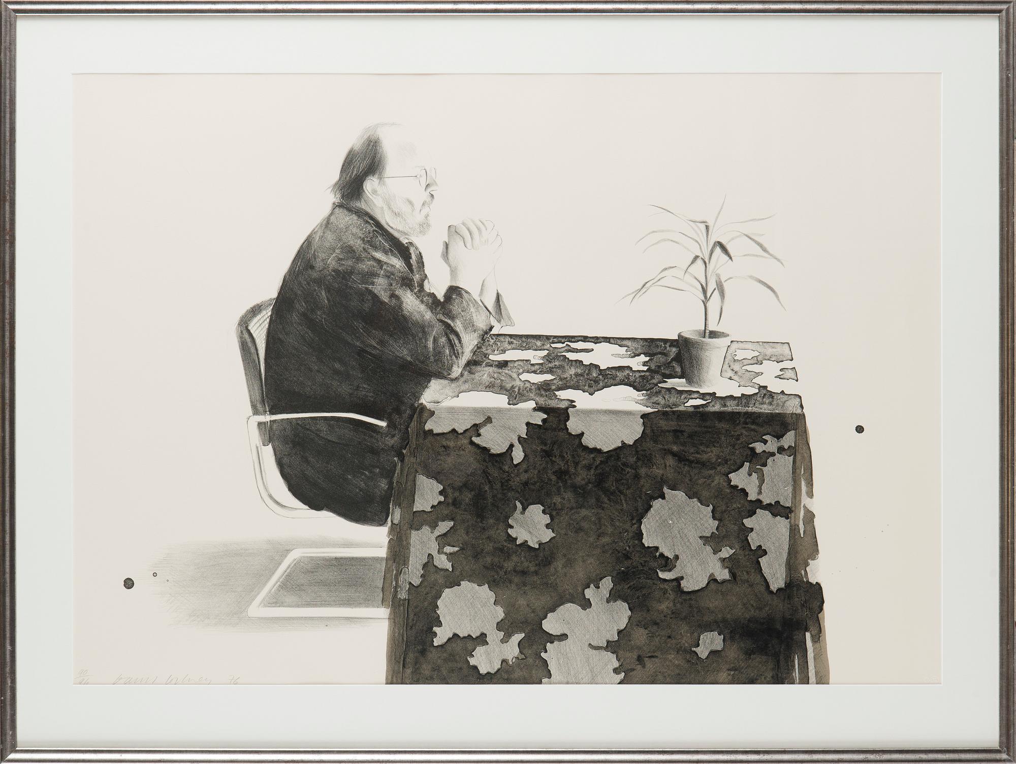 David Hockney, "Henry at Table".