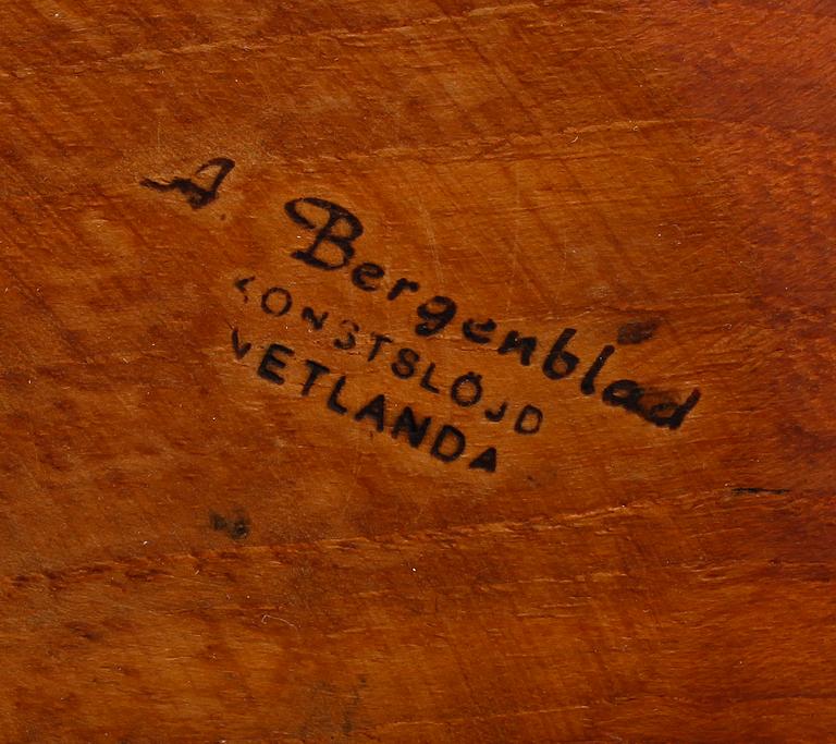 SKÅL, teak, sign. A. Bergenblad, Konstslöjd Vetlanda.