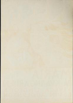 Isaac Grünewald, a vintage movie poster, 'Maria på Kvarngården', 1944.