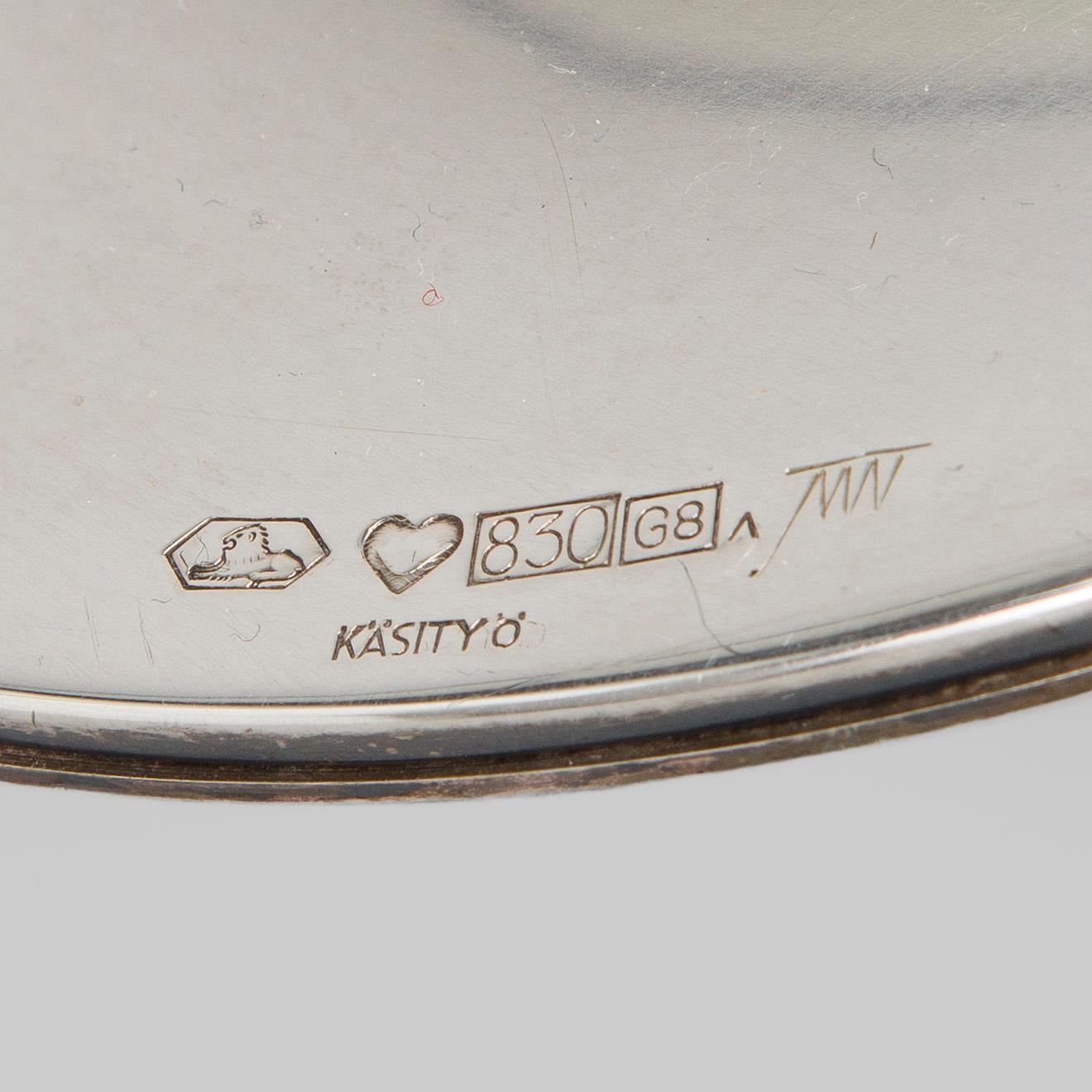 Tapio Wirkkala, kandelaber "TW412", silver Kultakeskus, Tavastehus 1985.