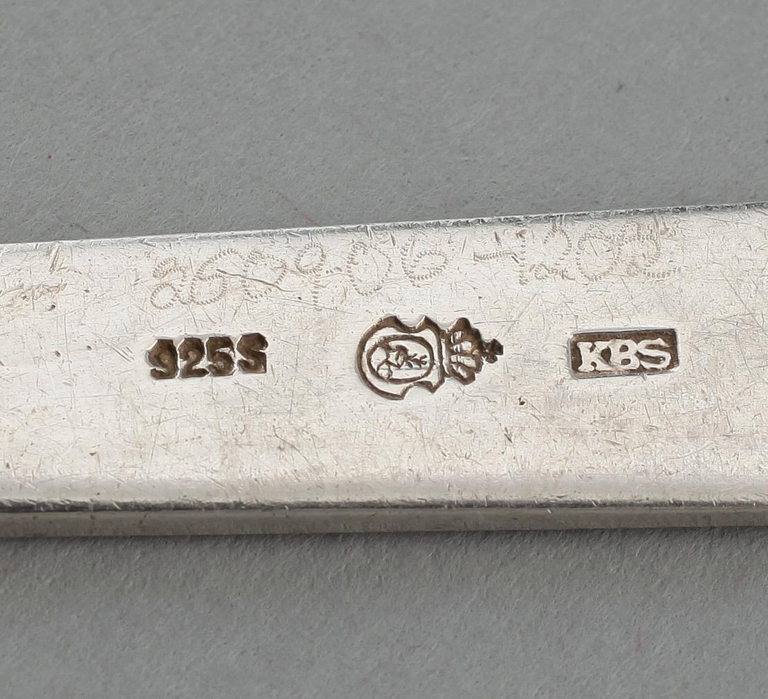 BESTICK, 17 st, silver, bl a G A Dahlgren, 1918. Vikt ca 600 g.