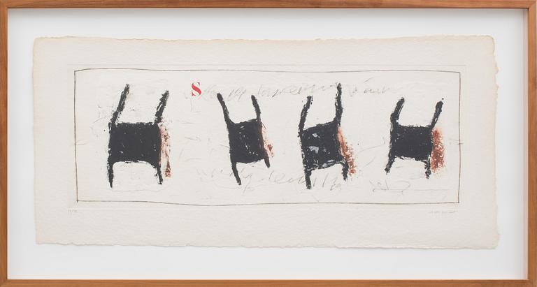 JAMES COIGNARD, carborundumetsning samt collage, signerad och numrerad 18/75 CM.