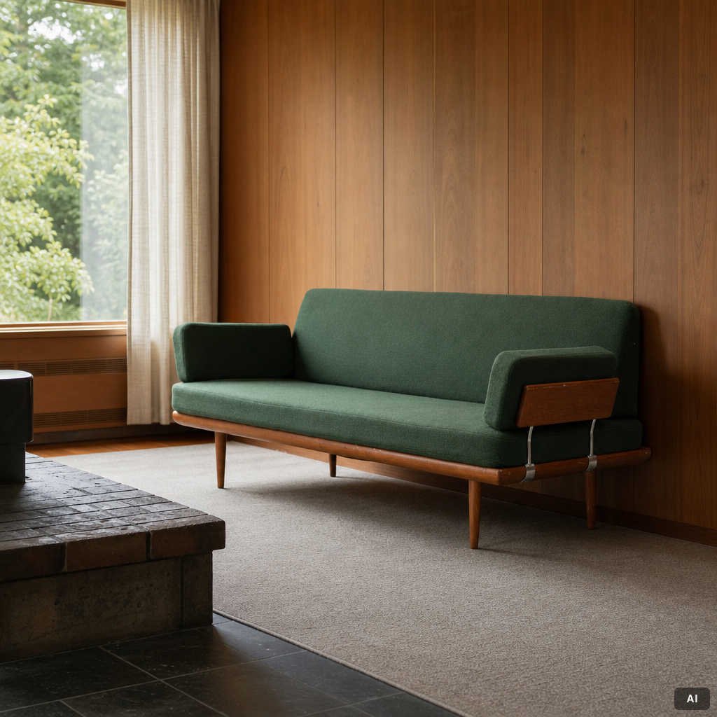Peter Hvidt & Orla Mølgaard Nielsen, a 'Minerva' sofa, France & Son, Denmark, 1950's/60's.
