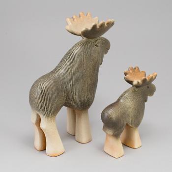 Two stoneware sculptures by Lisa Larson, K-studion.