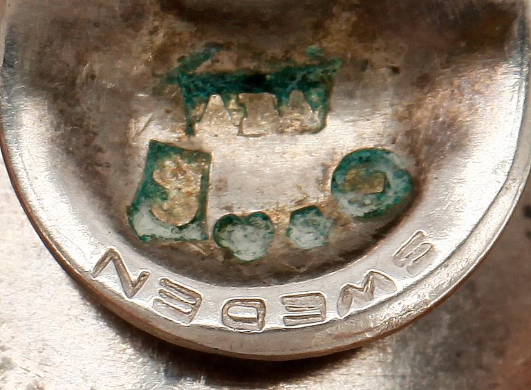SMYCKEN, 3 delar, sterlingsilver, Borgila, Stockholm, 1957. 86 g.
