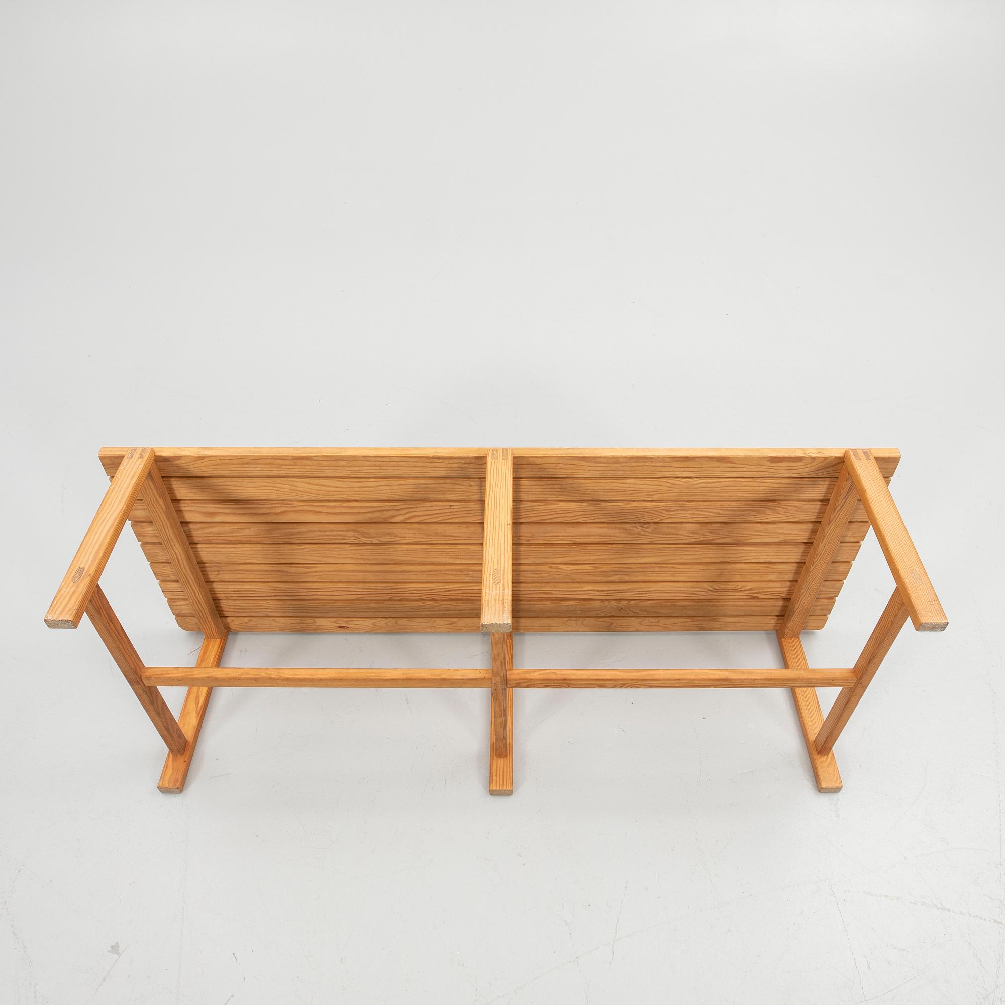 Bench, pine, 1970s.