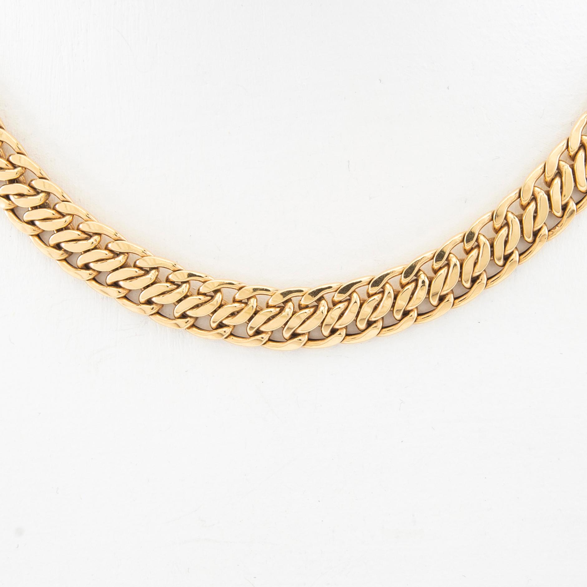 Necklace fantasy link 18K gold.
