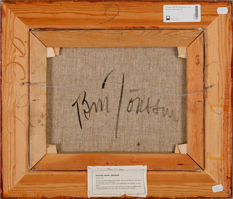 BROR JÖNSSON, olja på duk, sign.