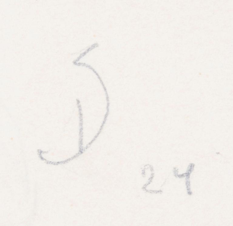 OKÄND KONSTNÄR, blandteknik på papper, sign o dat 24.