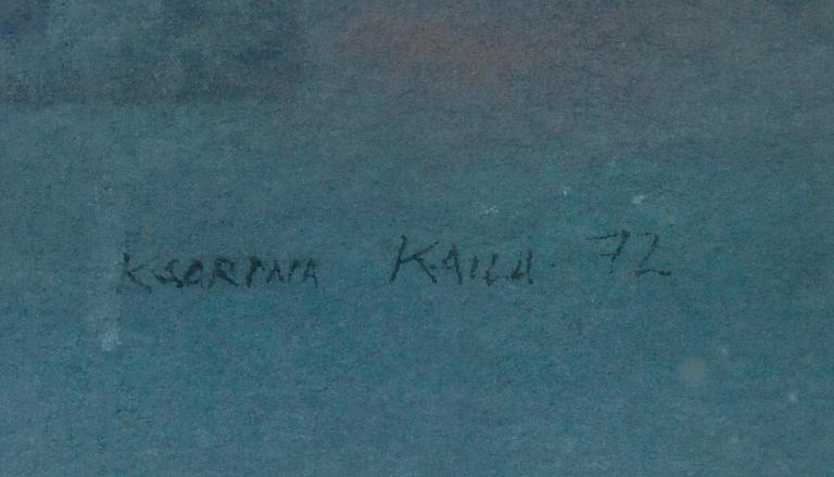 KAARINA KAILA, akvarell, signerad och daterad -72.
