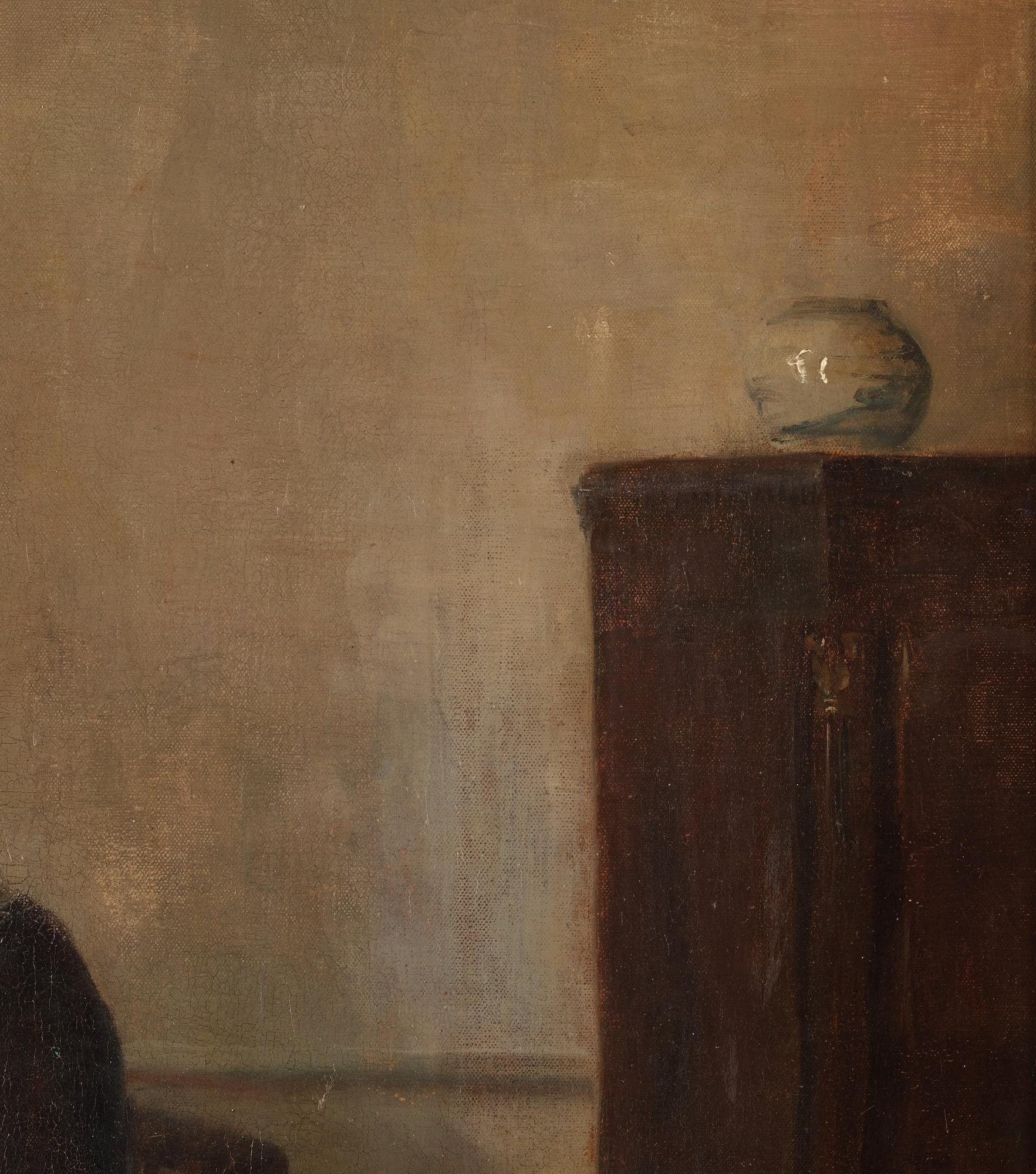 Carl Holsoe, Interior with the Artist's Wife.