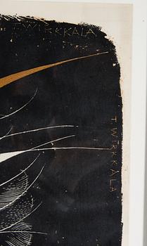 AFFISCH, litografi, signerad i plåten T. Wirkkala. Tryckt hos Oy Tilgmann Ab. Design 1950.