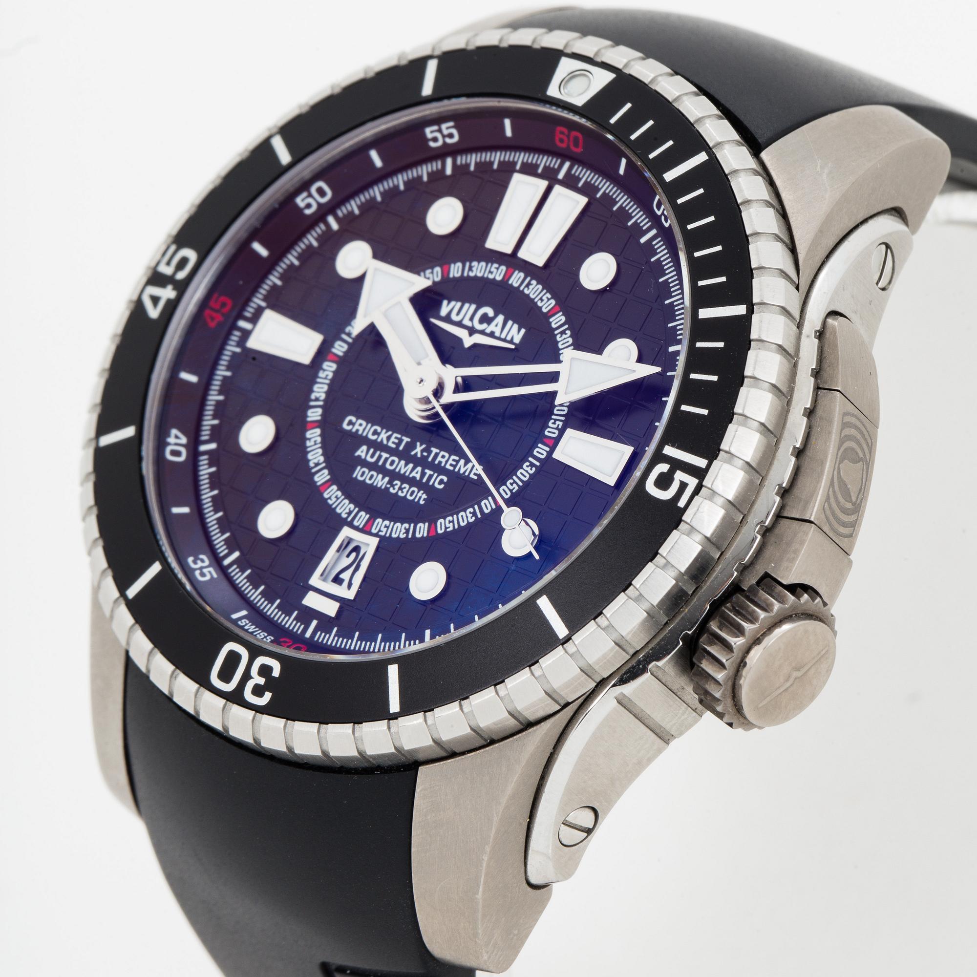 VULCAIN Cricket X TREME wristwatch 44 mm. Bukowskis