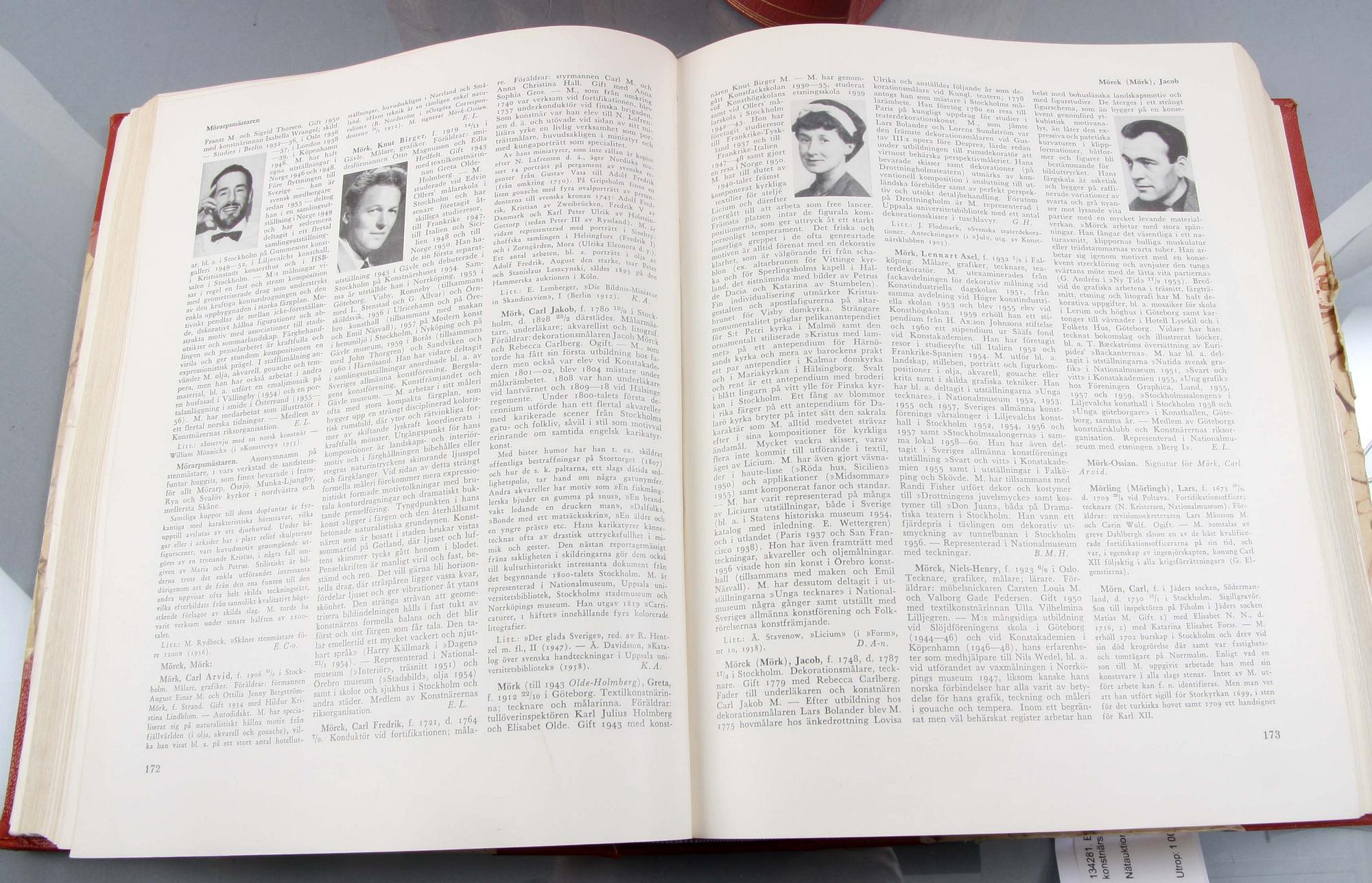 BOK, 5 vol, "Svenskt konstnärslexikon", Allhems förlag, Malmö.